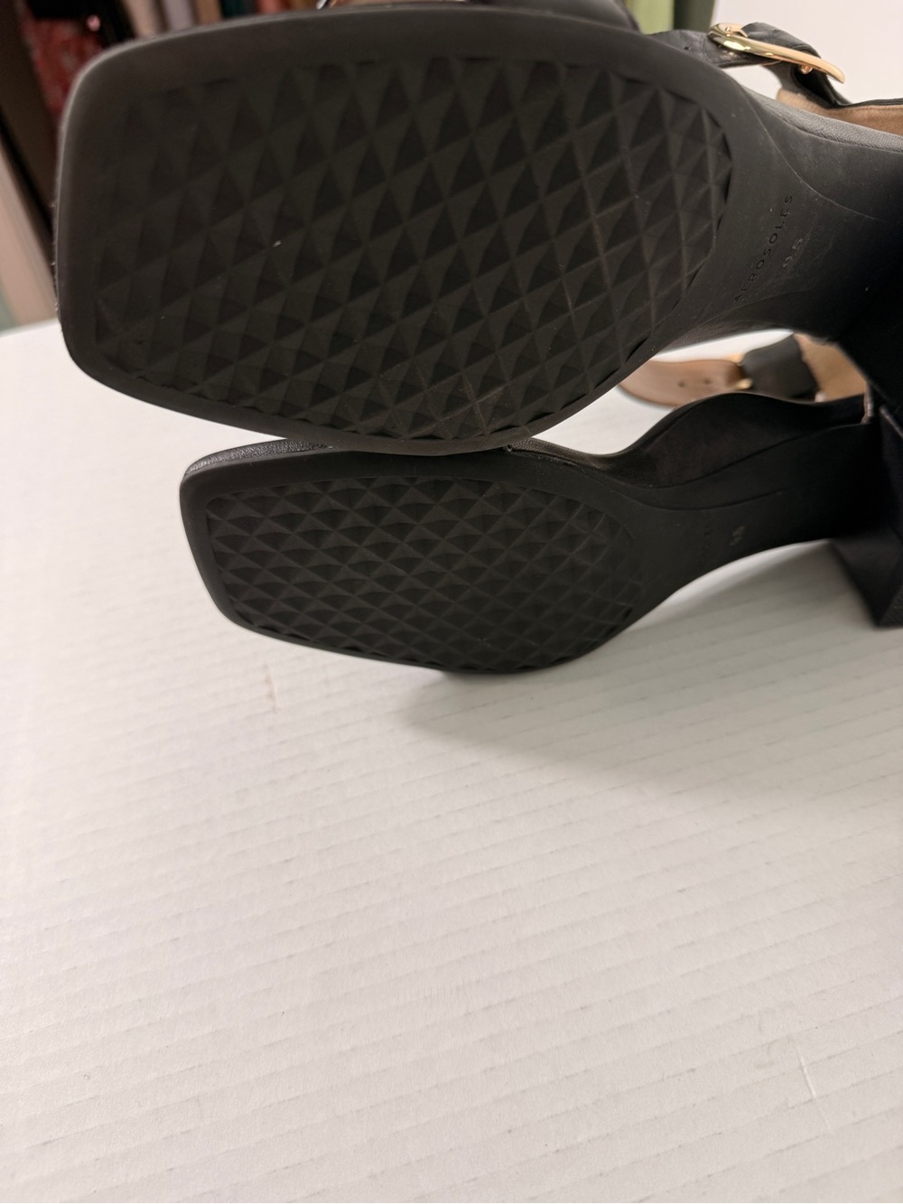 AEROSOLES Eliza Block Heel Sandals size 9.5 - Picture 7 of 9